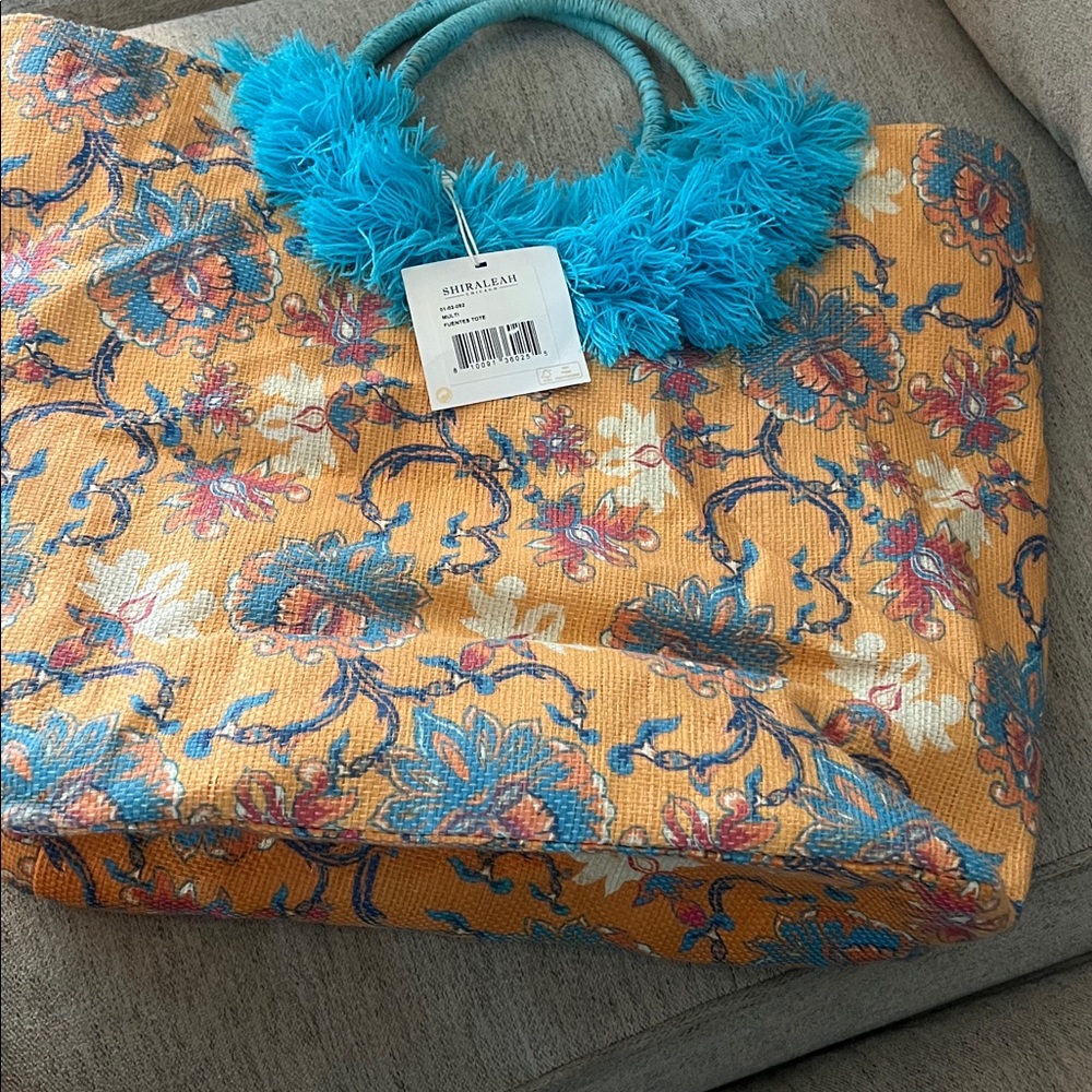 NWT Tuckernuck Tassel Jute Tote Beach Bag